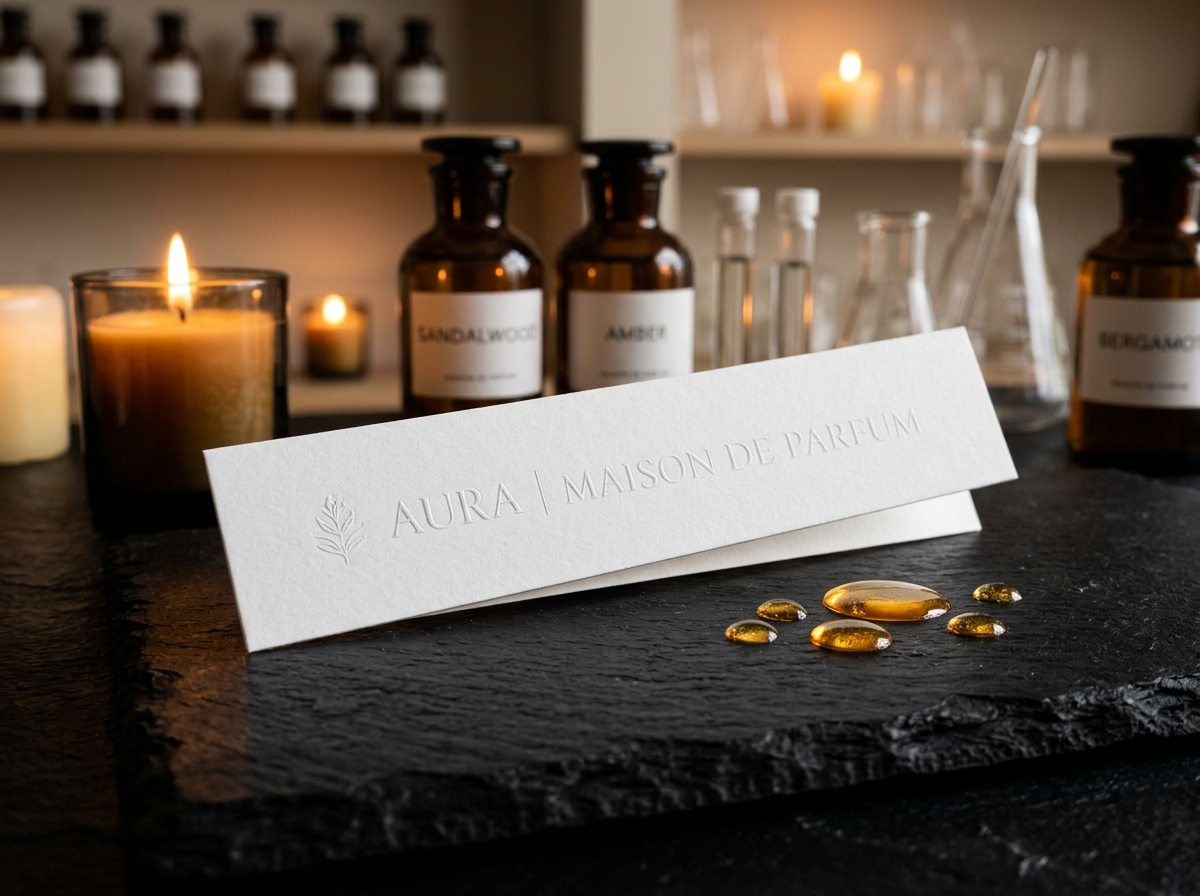 Fragrance tester appointments and attar blotter ritual